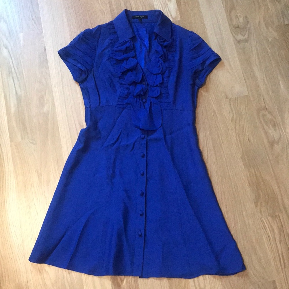 Silk Nanette Lepore blue dress sz 4